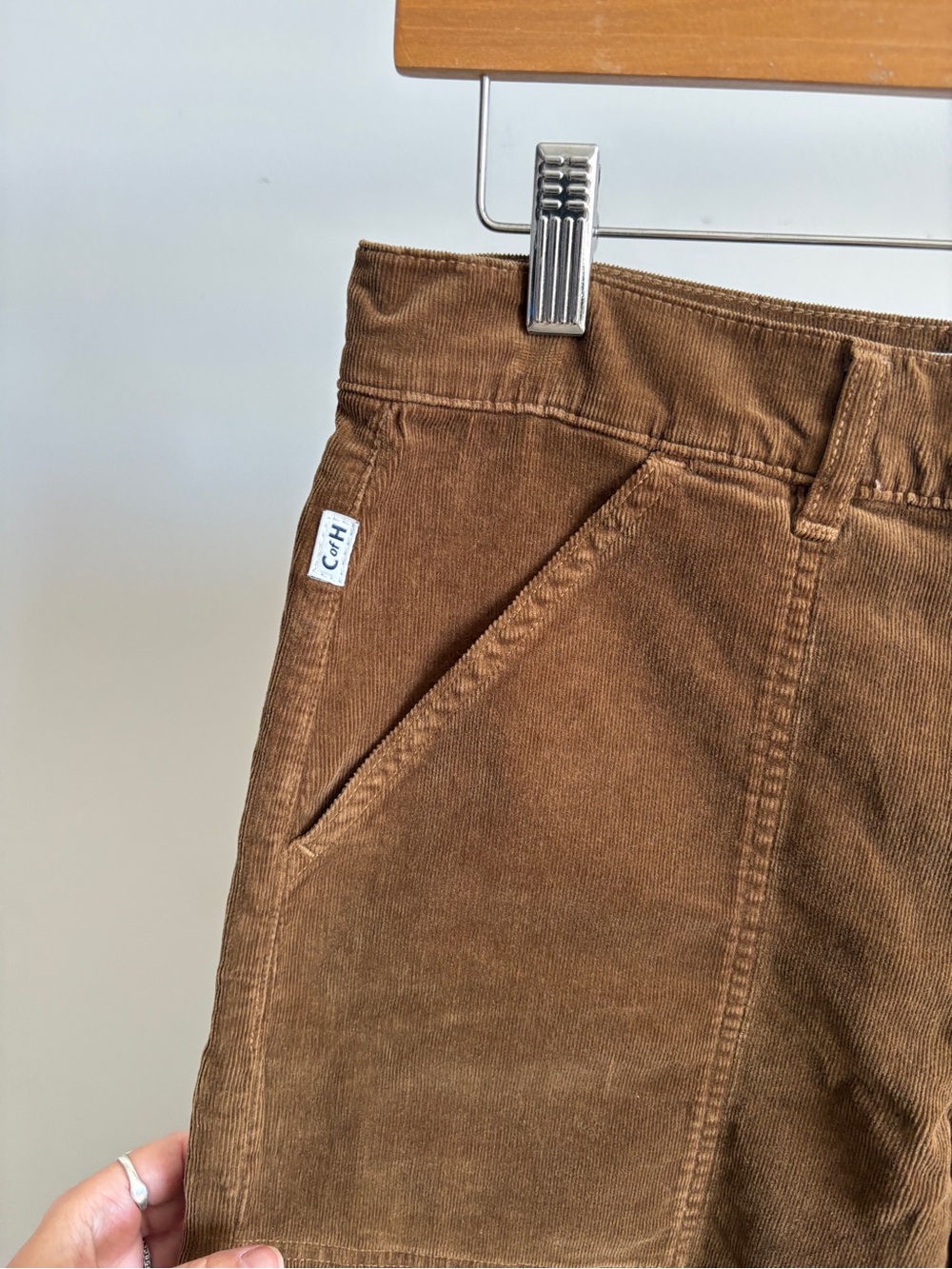 $268 NWOT Citizens Of Humanity “Marcelle” Cargo Pants in Brown Corduroy Sz 27 - Picture 4 of 13